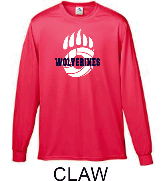 Chap Volleyball Wicking Long Sleeve Tee- 4 designs