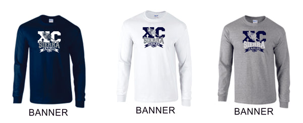 Sierra XCOUNTRY Long Sleeve Tee- 4 designs-Matte or Glitter