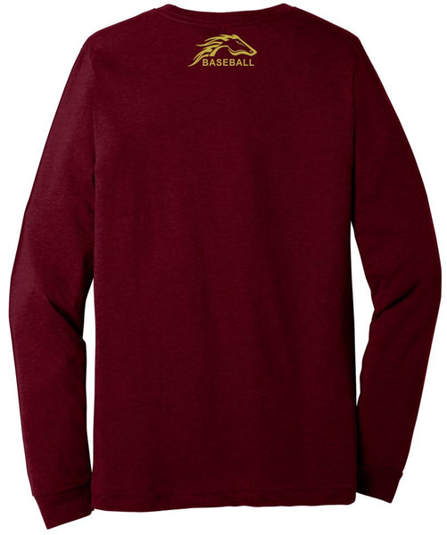 Pondo Baseball Unisex Long Sleeve Tee- 12 Designs- Matte or Glitter