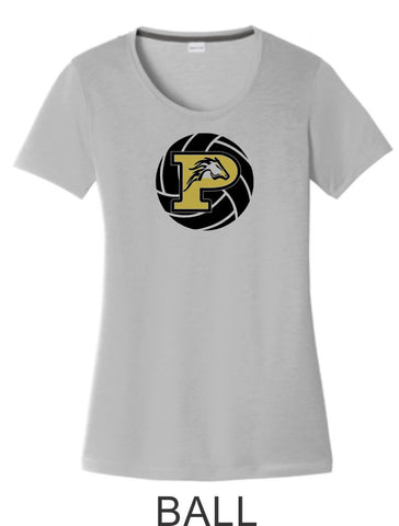 Pondo Volleyball Ladies Cotton Touch Wicking Tee- 4 Designs