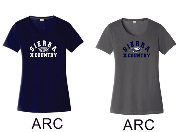 Sierra XCOUNTRY Sport-Tek Ladies Wicking Tee - 4 designs