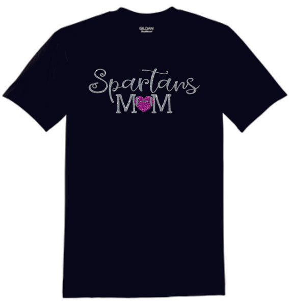 Spartans Basic MOM design Tee- Matte or Glitter