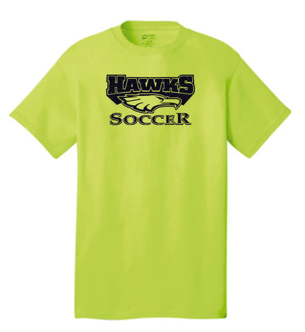 Colorado Hawks Soccer Basic Neon Tee- Matte or Glitter