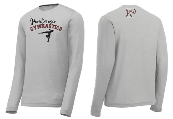 Ponderosa Gymnastics Unisex Long Sleeve Tee -Matte or Glitter
