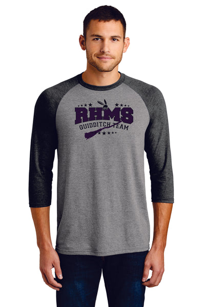 RHMS Harry Potter Club Ladies or Unisex Raglan Tee- Matte or Glitter