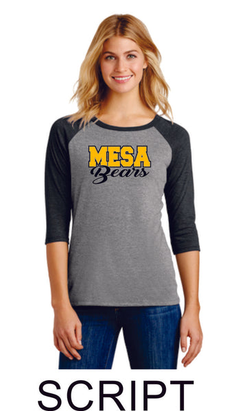 Mesa MS Ladies Raglan- 3 Designs- Matte or Glitter