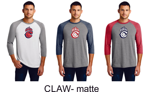 Chap Basketball Unisex Raglan -4 designs - Matte or Glitter