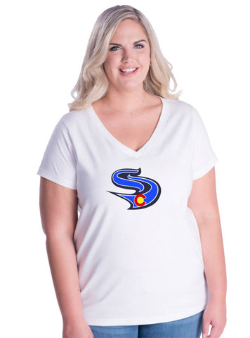 Slammers Curvy Ladies CO Logo Tee- Matte or Glitter