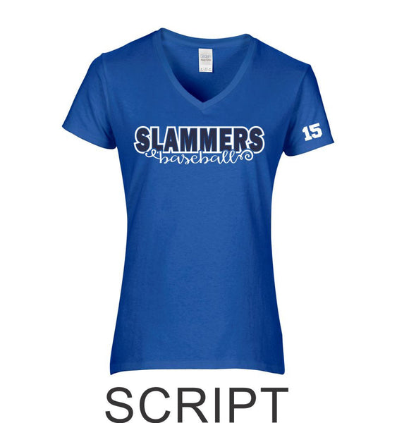 Slammers Stars Ladies Short Sleeve Tee- 4 Designs