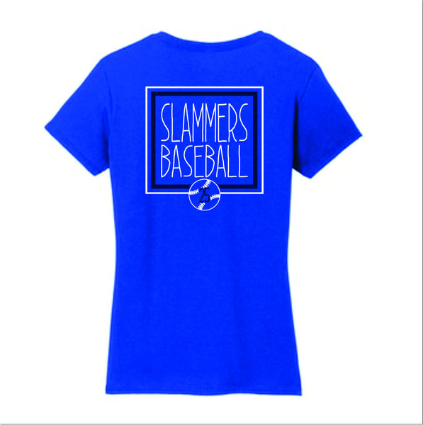 Slammers Ladies Short Sleeve Tee- Square Design