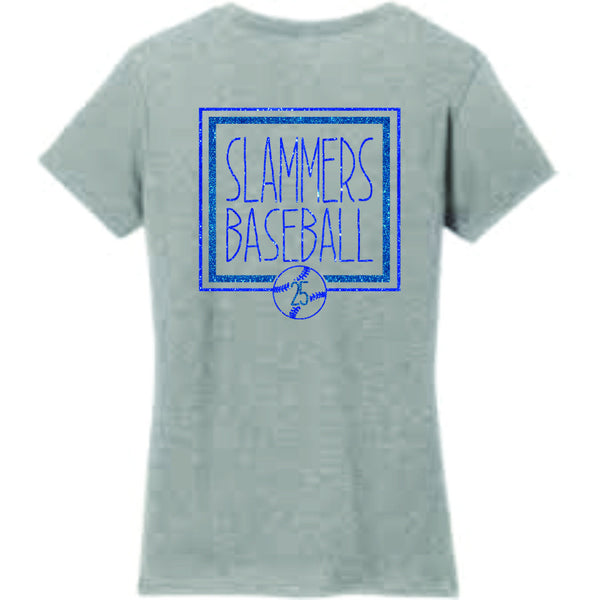 Slammers Ladies Short Sleeve Tee- Square Design