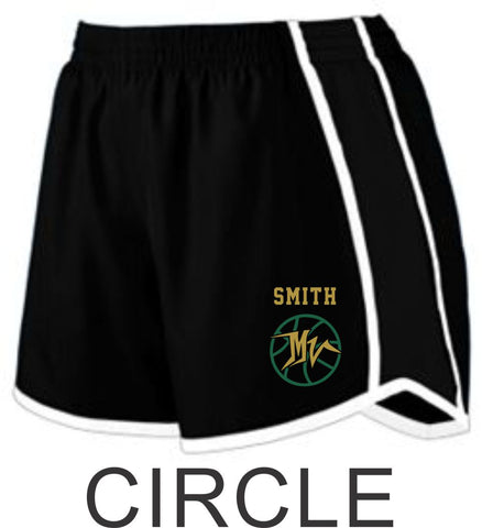 MVHS Basketball Ladies/Girls Running Shorts- 2 designs