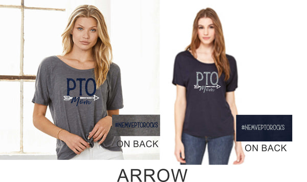 NE MVE PTO Ladies Slouchy Tee- 5 Designs- Matte or Glitter