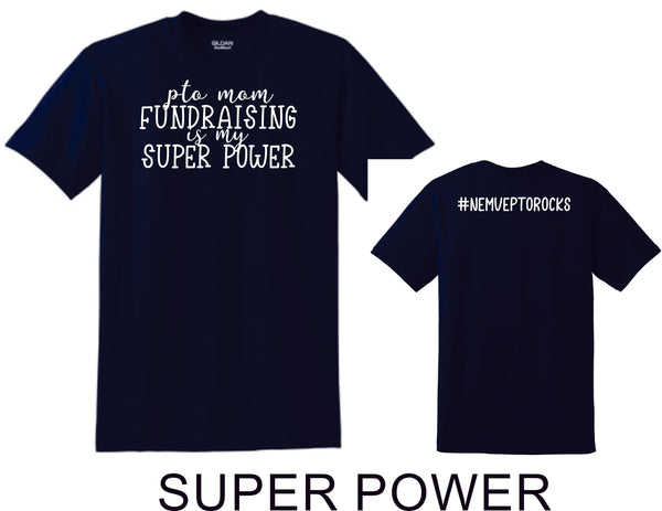 NE MVE PTO Basic SUPERPOWER Tee- Matte or Glitter