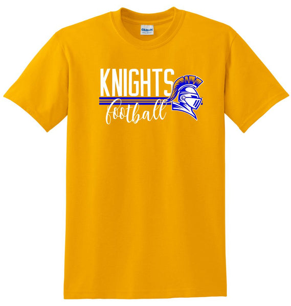 Knights Basic STRIPES design Tee- Matte or Glitter