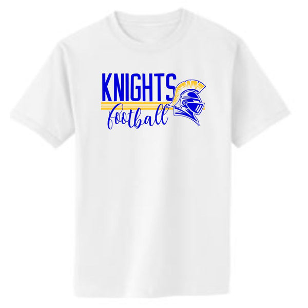 Knights Basic STRIPES design Tee- Matte or Glitter