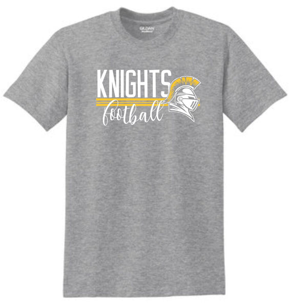 Knights Basic STRIPES design Tee- Matte or Glitter