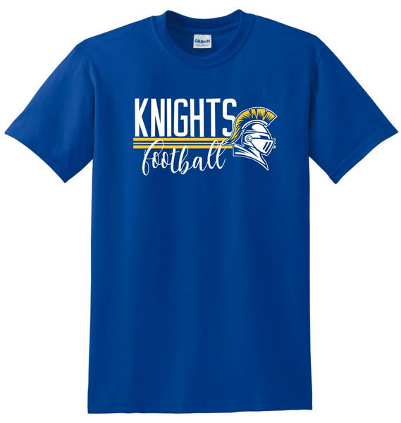 Knights Basic STRIPES design Tee- Matte or Glitter