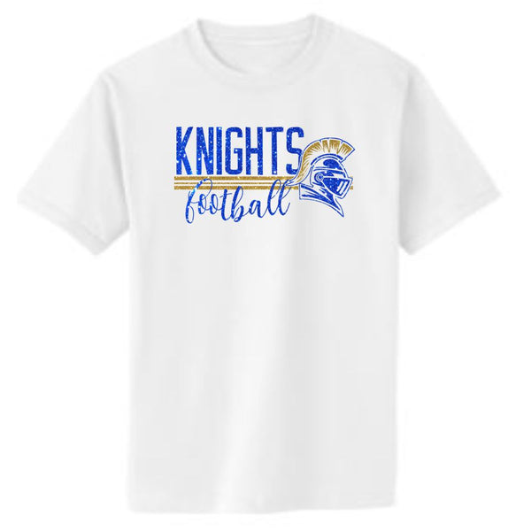 Knights Basic STRIPES design Tee- Matte or Glitter