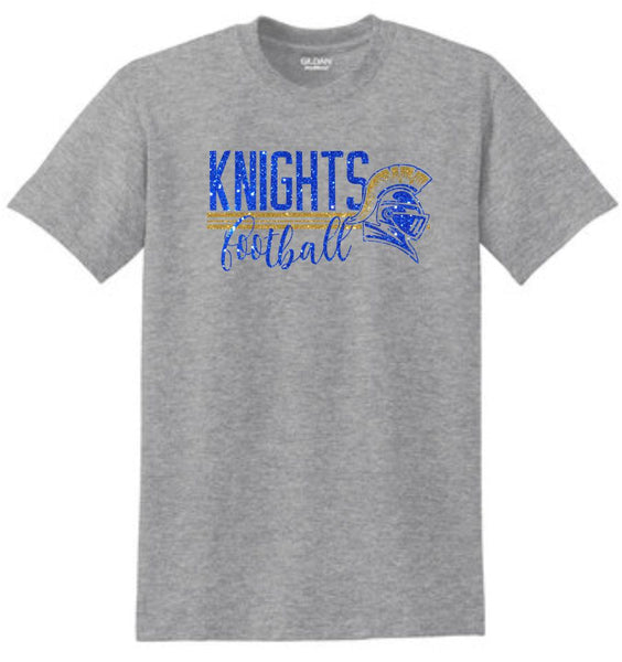 Knights Basic STRIPES design Tee- Matte or Glitter