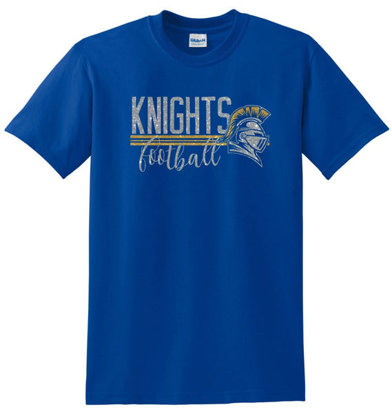 Knights Basic STRIPES design Tee- Matte or Glitter