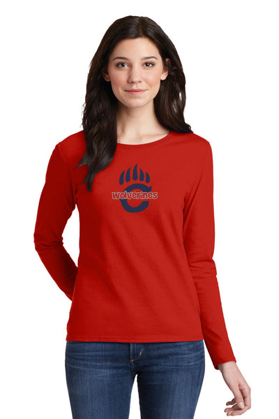 Chap Customized Long Sleeve Ladies Tee With Subway Design