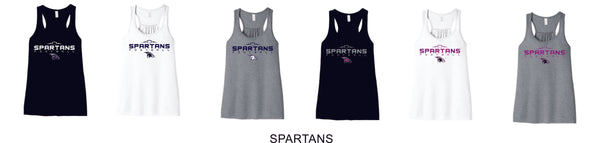 Spartans Flowy Tank- 7 designs- Matte or Glitter