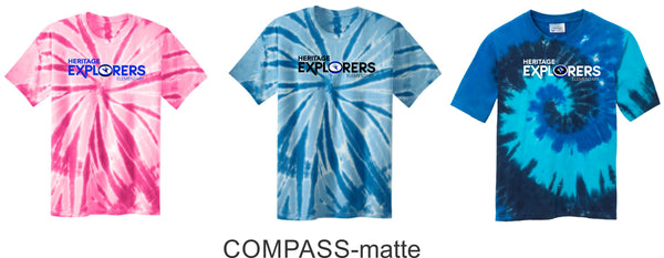 Heritage Tie Dye Tee- Matte and Glitter