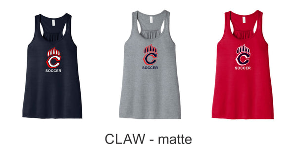 Chap Soccer Flowy Tank- 5 designs- Matte or Glitter