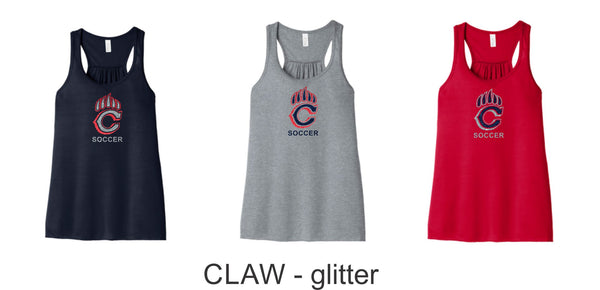 Chap Soccer Flowy Tank- 5 designs- Matte or Glitter