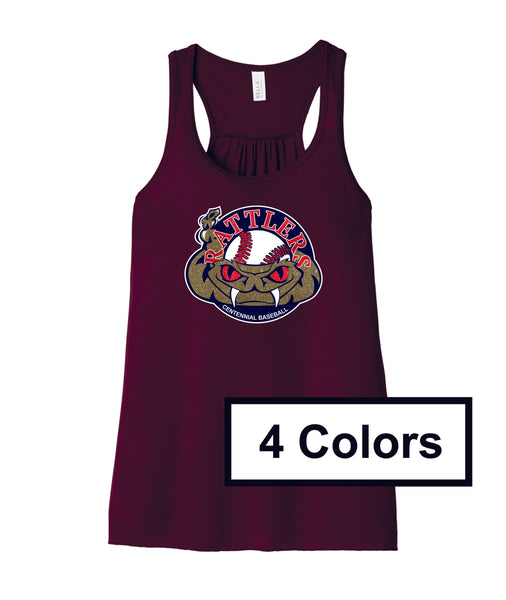 Rattlers Flowy Tank- 3 designs- Matte or Glitter