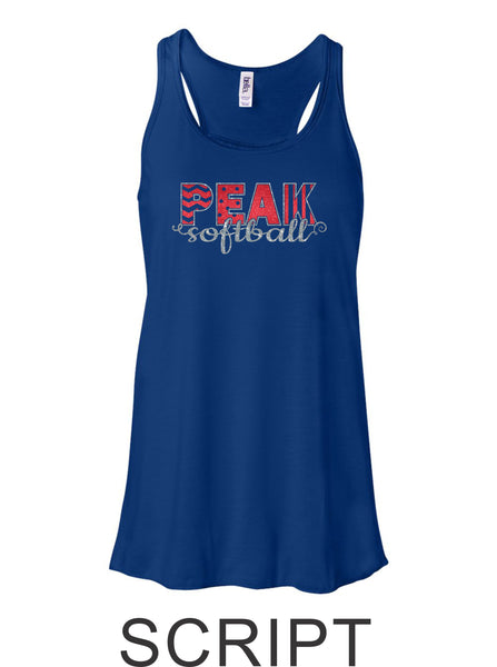 Peak Flowy Tank- 2 designs- Matte or Glitter