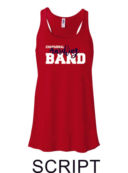 Chap Band Flowy Tank- 4 designs- Matte or Glitter