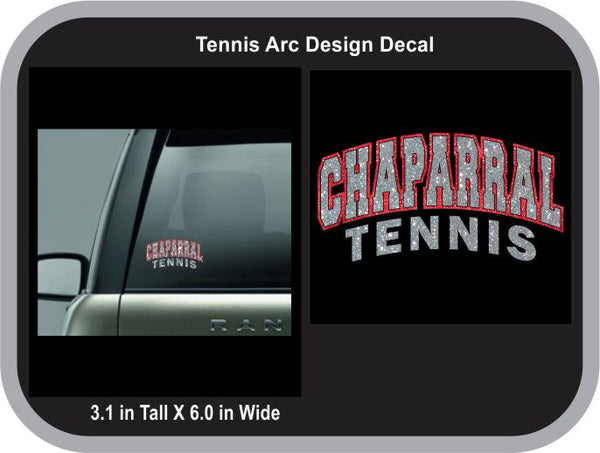 Chap Tennis Decal- matte or glitter