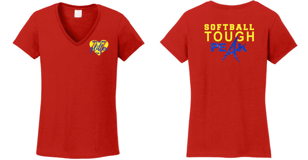 Peak Softball Ladies Short Sleeve Softball Tough Tee