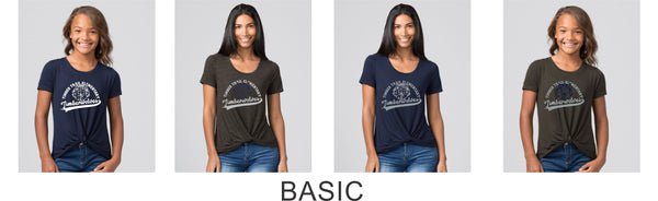 Timber Trail Twisted Tee- Ladies - 5 Designs