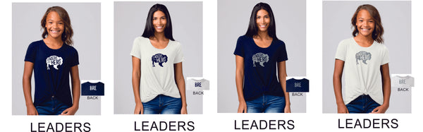 BRE Twisted Tee- Ladies or Girls- 5 Designs