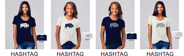 BRE Twisted Tee- Ladies or Girls- 5 Designs