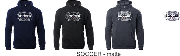 Chap Soccer Unisex Hoodie - 5 Designs- Matte or Glitter