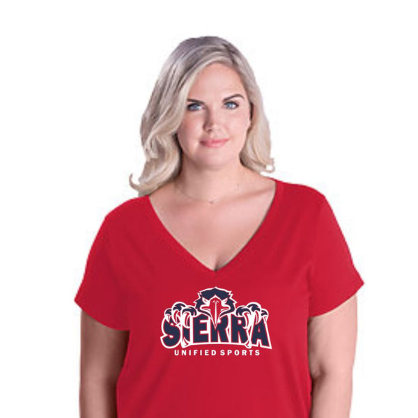 Sierra Unified Curvy Ladies Tee- Matte or Glitter