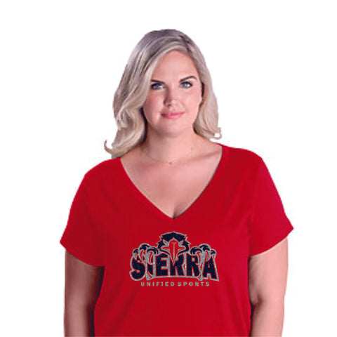 Sierra Unified Curvy Ladies Tee- Matte or Glitter