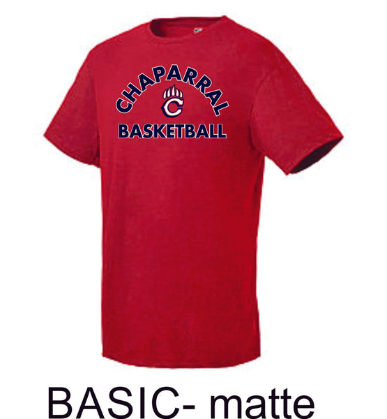 Chap Basketball Ladies or Unisex Cotton Blend Tee- 4 Designs