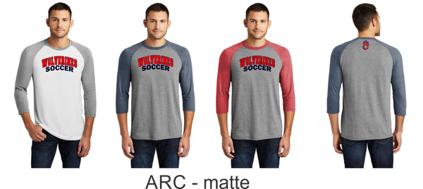 Chap Soccer Unisex Raglan -5 designs - Matte or Glitter