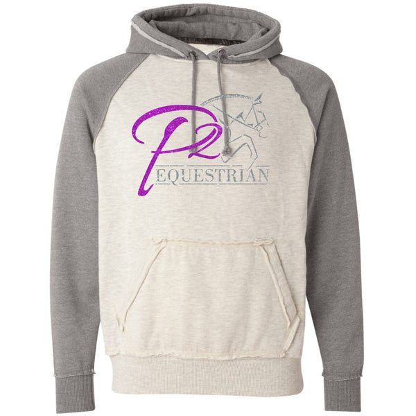 P2 Equestrian Vintage Heathered Hoodie- Matte or Glitter