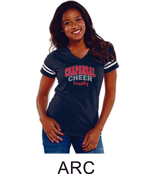 Chap Cheer Football Tee- Matte or Glitter