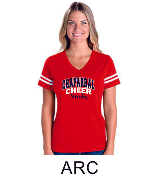 Chap Cheer Football Tee- Matte or Glitter