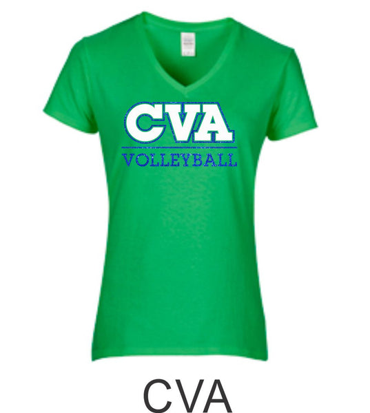 CVA Ladies Short Sleeve Tee in 5 Designs- Matte or Glitter