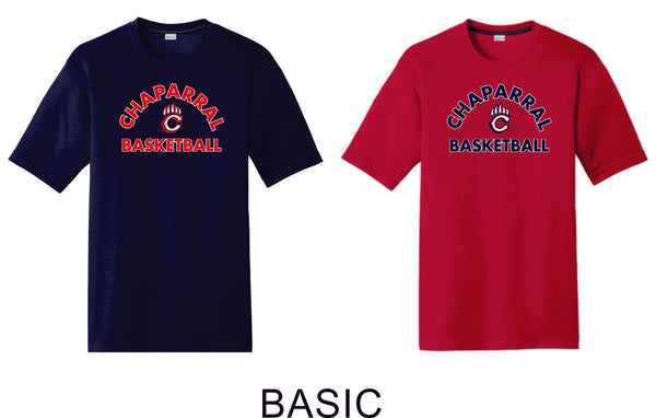 Chap Basketball Sport-Tek Unisex Wicking Tee - 4 designs