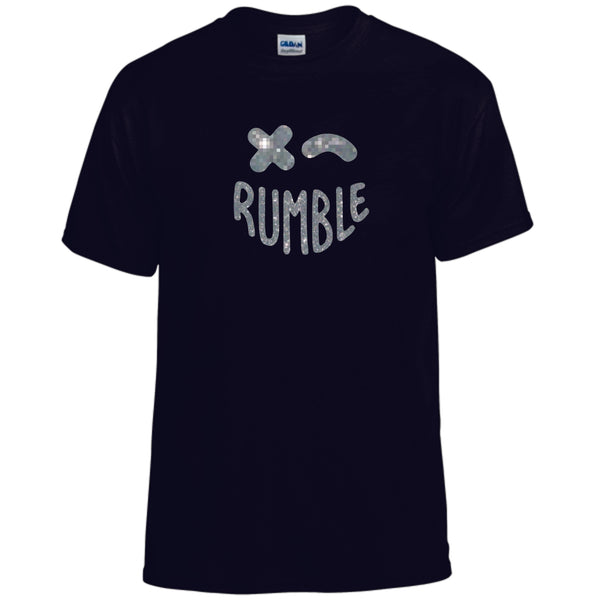 Rumble Staff Basic WINKY FACE Tee- Matte or Glitter