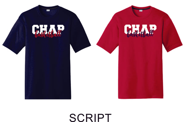 Chap Basketball Sport-Tek Unisex Wicking Tee - 4 designs